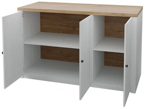 Ντουλάπι Parma A156, Anderson πεύκο, Lefkas δρυς, 87x130cm, Ο αριθμός των θυρών: 343cm, 48 kg, Ξύλο: Πεύκο | Epipla1.gr