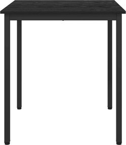 VidaXL Τραπεζαρίες 70 x 70 x 75 cm Επεξεργασμένο Ξύλο Μαύρη Δρυς