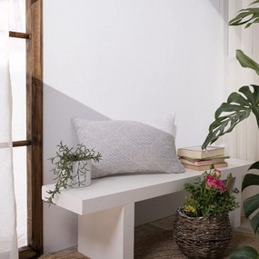 Μαξιλάρι Διακοσμητικό (Με Γέμιση) Treviso 04 Grey Teoran 30X50 Βαμβάκι-Πολυέστερ