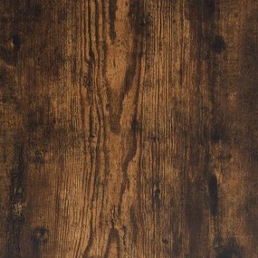 Βιβλιοθήκη καπνιστή βελανιδιά 60x35x139 cm Ξύλινη κατασκευή - Καφέ