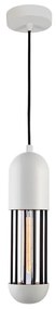 ΚΡΕΜΑΣΤΟ Φ/Σ 1ΧΕ27 ΛΕΥΚΟ ΜΕΤΑΛΛΙΚΟ D10XH120CM LAB ACA HM171P8WH