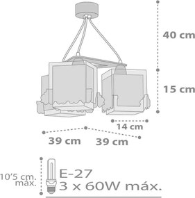 The Night Train κρεμαστό τρίφωτο οροφής (63534)