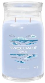 Αρωματικό Κερί Ocean Air Large 1629984E 9,3x15,7cm Light Blue Yankee Candle Κερί,Γυαλί