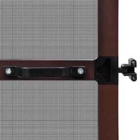 vidaXL Ανοιγόμενη Οθόνη Εντόμων Καφέ και Μαύρο 120 x 240 cm