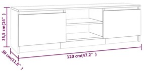 ΈΠΙΠΛΟ ΤΗΛΕΟΡΑΣΗΣ ΚΑΠΝΙΣΤΗ ΔΡΥΣ 120X30X35,5 ΕΚ. ΕΠΕΞΕΡΓ. ΞΥΛΟ 815339