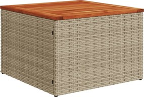 vidaXL Σετ Καναπέ Κήπου 13τεμ Μπεζ Συνθ. Ρατάν με Μαξιλάρια