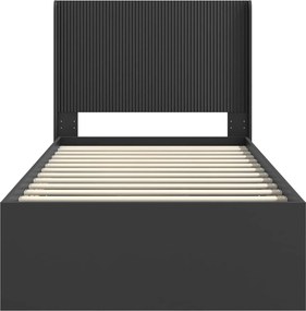 vidaXL Καλάθι με αποθήκη και κεφαλάρι Μαύρο 90 x 200 cm