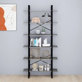 vidaXL Ραφιέρα Γκρι Σκυροδέματος 100 x 30 x 210 εκ. από Μοριοσανίδα