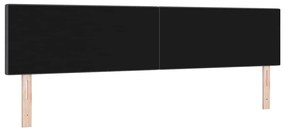 vidaXL Κεφαλάρι με κεφαλάρι Σκούρο Γκρι 200 cm Τεχνητό Δέρμα