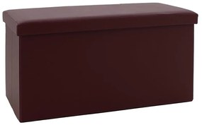 Σκαμπό-μπαούλο Cooperation pu σκούρο καφέ 76x38x38εκ 76x38x37.5 εκ.