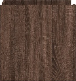 vidaXL Κομοδίνο Καφέ Δρυς 45x50x50 εκ. από Επεξεργασμένο Ξύλο
