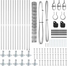 vidaXL Στύλος Περιφράξεων Γαλβανισμένο 25 x 1,2 μ Ατσάλι