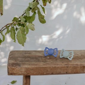 Πιπίλες Σιλικόνης Ανατομικές 0Μ+ (Σετ 2τμχ) Frigg Lucky Ocean View/Sage