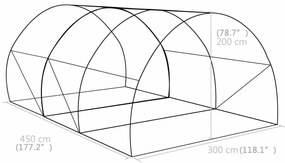 ΘΕΡΜΟΚΗΠΙΟ 13,5 Μ² 450 X 300 X 200 ΕΚ. 45535