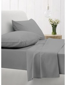Σετ Σεντόνια Cotton Feelings 107 Dark Grey King Size (260x270)