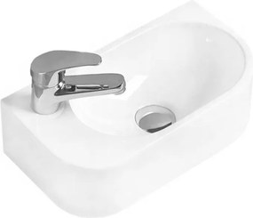 Mexen Viera νιπτήρας επιτραπέζιος δεξιός 40 x 21 cm, λευκός - 21274000R