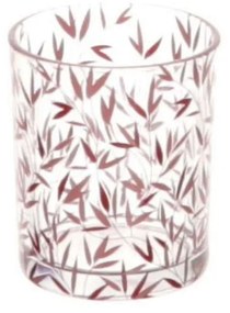 Κηροπήγιο Γυάλινο 012.862226001 10x10cm Clear-Pink Glass