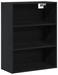 vidaXL Μπουφές Μαύρη Δρυ 69.5x34x180 εκ Επεξεργασμένο Ξύλο