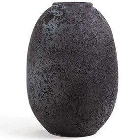 Βάζο Siso Nic 0630058 27x27x40cm Black Soulworks Ceramic