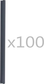vidaXL Σύνδεσμοι Στερέωσης Ρολού Περίφραξης 100 τεμ. Ανθρακί από PVC