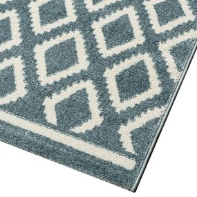 Beauty Home Χαλί Vibe Art 9574 160x230 Blue White Σιέλ Λευκό