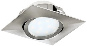 Φωτιστικό Χωνευτό Eglo 95843 PINEDA Νίκελ ματ (Nickel Mat- Satin) 3000K
