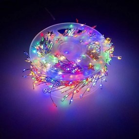 Χριστουγεννιάτικα Λαμπάκια Πρίζας LED RGB Χρώμα σε Κουλούρα με Τηλεχειριστήριο 500L 20m - Christmas atmosphere light string RGB light-041067-190115