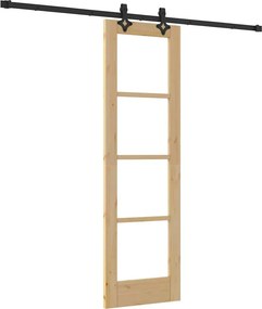 vidaXL Συρόμενη Πόρτα Φυσικό 61 x 198,5 εκ.
