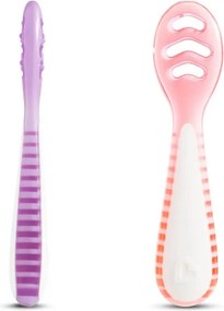 Κουτάλια Φαγητού (Σετ 3τμχ) Munchkin Gentle Dip Pink-Purple