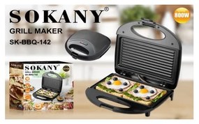 ΤΟΣΤΙΕΡΑ-ΓΚΡΙΛΙΕΡΑ SOKANY 800W SK-BBQ-142-SK-BBQ-142