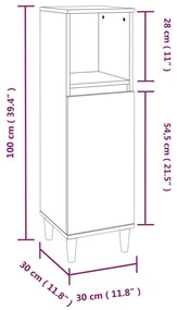 ΝΤΟΥΛΑΠΙ ΜΠΑΝΙΟΥ ΓΥΑΛΙΣΤΕΡΟ ΛΕΥΚΟ 30X30X100 ΕΚ. ΕΠΕΞΕΡΓ. ΞΥΛΟ 819806