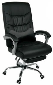 Καρέκλα γραφείου Mesa 313, Μαύρο, 112x65x78cm, 22 kg, Με μπράτσα, Με ρόδες, Μηχανισμός καρέκλας: Κλίση | Epipla1.gr
