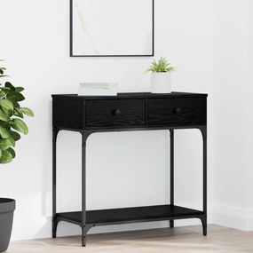vidaXL Τραπέζι Κονσόλας Μαύρη Δρύς 75x34.5x75 cm Επεξεργασμένο Ξύλο