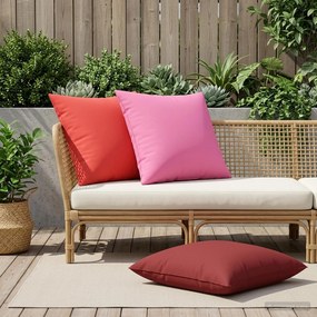 vidaXL Κάλυμμα Μαξιλαριού 2 pcs HEERLEN Ροζ 65 x 65 εκ. Πολυεστέρας