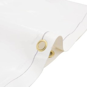 vidaXL Μουσαμάς Λευκός 1,5 x 2 μ. 650 γρ./μ²
