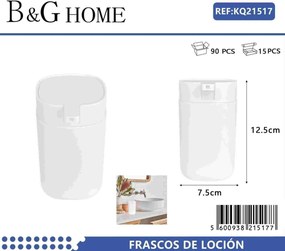 Θήκες κρεμοσάπουνου Dispenser πλαστικές - Σετ 5pcs - White - 21517