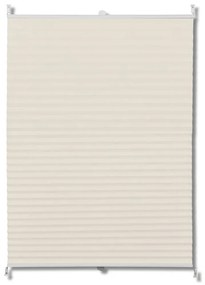 vidaXL Πλισέ ρόλερ σκίασης 90x150cm Κρεμ