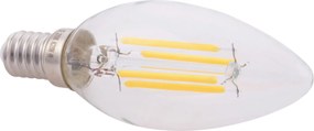 ΛΑΜΠΤΗΡΑΣ LED FILAMENT 4W E14 3000K ΔΙΑΦΑΝΟΣ DIMMABLE HM4048.01