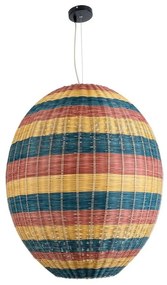 Φωτιστικό Οροφής Κρεμαστό Caballeros 02066 Boho 1xE27 IP20 70x80cm Multi GloboStar