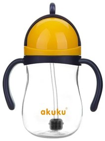 Ποτήρι Εκπαιδευτικό 280ml Με Καλαμάκι Akuku Navy Blue/Yellow A0165