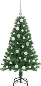 vidaXL Τεχνητό Χριστουγεννιάτικο Δέντρο με 150 LED Πράσινο 120 cm