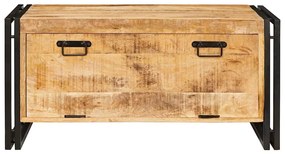 vidaXL Ντουλάπα Παπουτσιών Καφέ 90 x 38 x 45 εκ. Μασίφ ξύλο μάνγκο