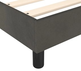 Πλαίσιο Κρεβατιού Boxspring Σκούρο Γκρι 100x200 εκ. Βελούδινο - Γκρι