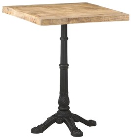 vidaXL Τραπέζι Bistro 60 x 60 x 77 εκ. Ακατέργαστο Ξύλο Μάνγκο