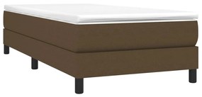 ΚΡΕΒΑΤΙ BOXSPRING ΜΕ ΣΤΡΩΜΑ ΣΚΟΥΡΟ ΚΑΦΕ 100X200 ΕΚ. ΥΦΑΣΜΑΤΙΝΟ 3144056