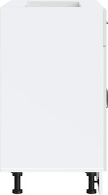 vidaXL ντουλάπι βάσης κουζίνας Lucca Λευκό κατασκευασμένο ξύλο