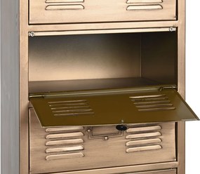 Σιφονιέρα Home ESPRIT Χρυσό Μέταλλο Loft 40 x 34 x 139 cm