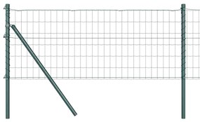 vidaXL Φράχτης με Στήλες. Πράσινο 0.6 x 25 μ Ατσάλι