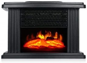 Mini Τζάκι Αερόθερμο με Εφέ Φλόγας–Flame Heater 1000W και τηλεχειρισμό DX-19