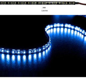 Adeleq Ταινία Led Μαύρη 5 Μέτρα 12Vdc 7.2W Και 90Led Ανά Μέτρο Ip54 Μπλε 30-34120114